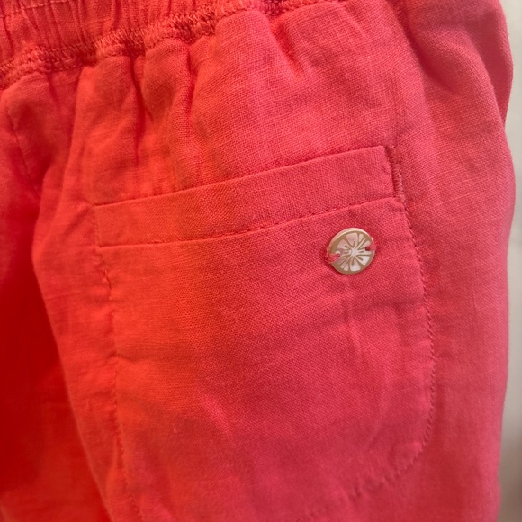 Lilly Pulitzer Linen Pants - Coral XS - Picture 3 of 3